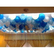 Helium Balloon Flout to Ceiling House Party